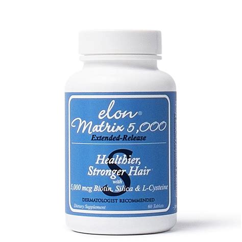 Elon Matrix 5000 for Healthier & Stronger Hair | Nutrition help, Nutrition labels, Hair nutrition
