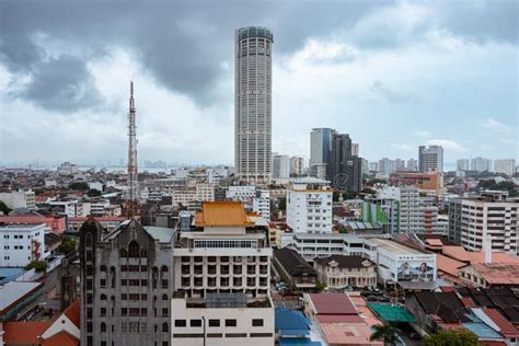 Majestic Komtar Tower of Penang. Editorial Photography - Image of ...