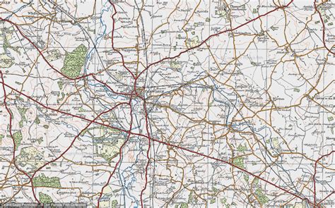 Historic Ordnance Survey Map of Tamworth, 1921