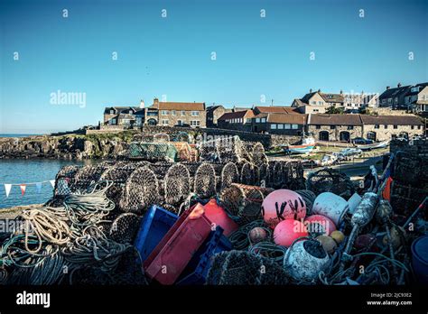 Craster Harbour, Northumberland, England Stock Photo - Alamy