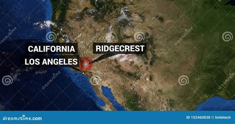 Extremely Detailed and Realistic High Resolution Illustration of an Earthquake in Ridgecrest ...