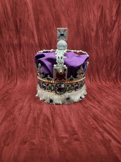 Queen Elizabeth Crown Replica State Imperial Crown 1:1 Scale - Etsy UK