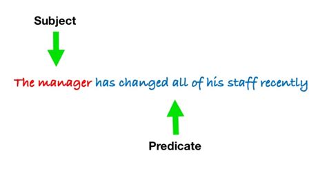 Parts of a Sentence: Subject, Verbs, Objects, Predicates, Complements