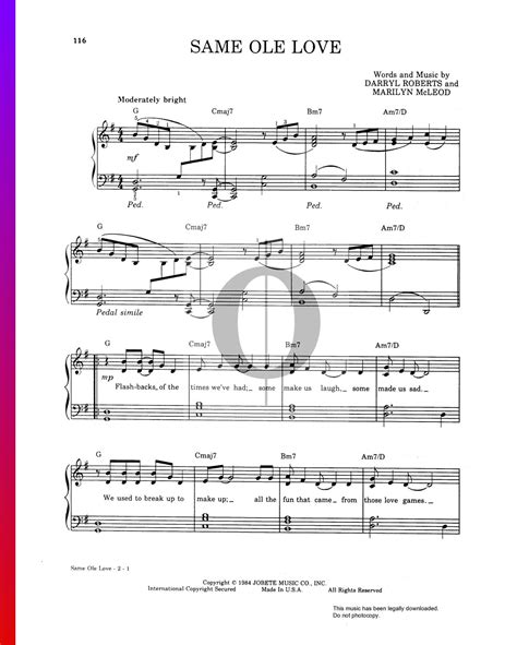 Same Ole Love (Anita Baker) Piano Sheet Music - OKTAV