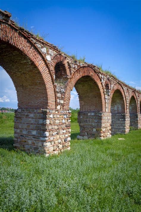 Skopje Aqueduct, North Macedonia Stock Image - Image of tourism, bridge ...