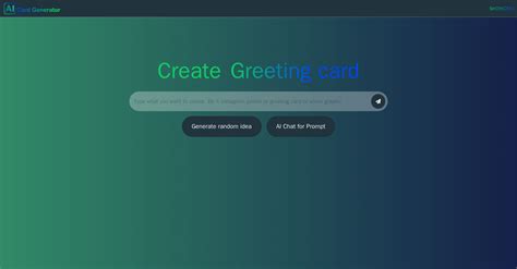 AI Card generator - Card generating - TAAFT