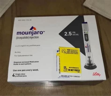 Mounjaro Tirzepatide Injection, 2.5mg/0.5mL at Rs 4000/box | Mounjaro ...