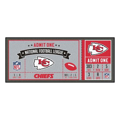 NFL Ticket Runner Rug-Kansas City Chiefs | What on Earth