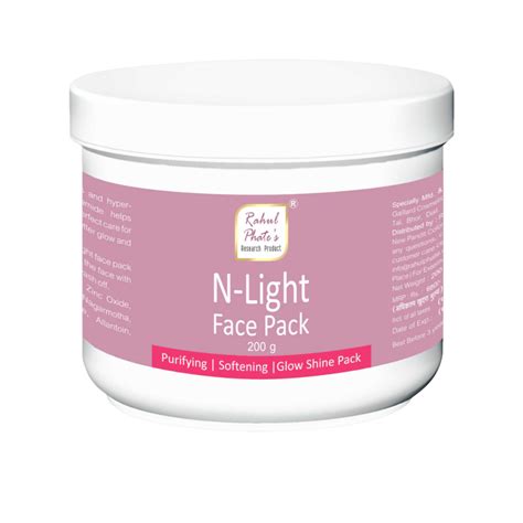 Rahul Phate’s N-Light Face Pack 200g - Rahul Phates Cosmetics Range