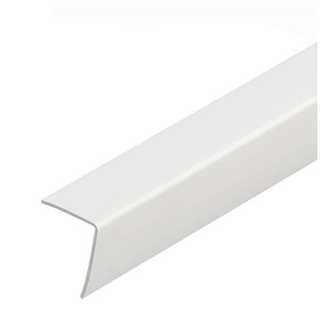 White Plastic PVC Corner 90 Degree 1 Meters Angle Trim Wall Corner Guard Edge Protector TMW ...