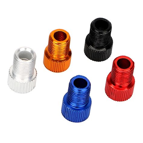 5 Piece/Set Car Auto Bicycle Bike Convert Connector Adapter Tire Valve Tube Cap Pump Car styling ...