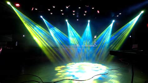 Restaurant Imperator stage lighting setup - YouTube