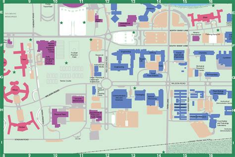 Michigan State University Campus Map Printable