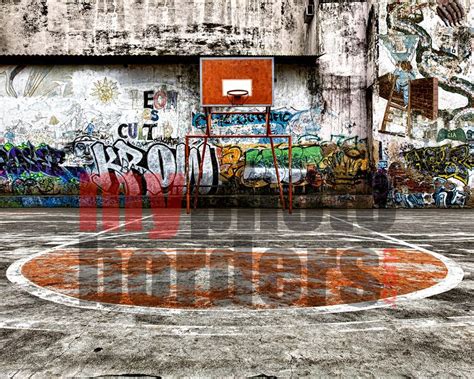 DIGITAL BACKGROUND - BASKETBALL GRAFFITI