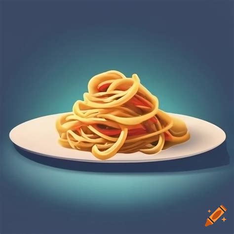Icons of pasta dishes on Craiyon