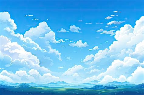 Anime style clouds | AI-generated image