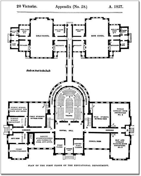 File:Architectural measured drawings showing the floor plans of the Toronto Normal and Model ...