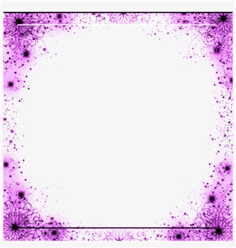 Mq Purple Glitter Frame Frames Border Borders - Portable Network Graphics - Free Transparent PNG ...