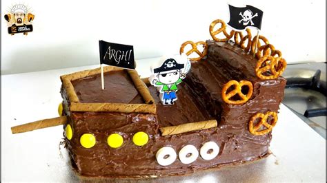 HOW TO MAKE A PIRATE SHIP CAKE DIY KIDS BIRTHDAY PARTY IDEAS YouTube ...