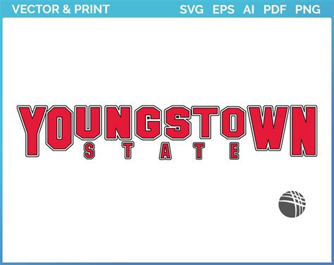 Youngstown State Penguins - Wordmark Logo (1993) - College Sports Vector SVG Logo in 5 formats