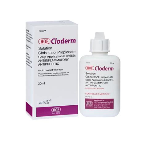 Cloderm Lọ 30ml – Điều Trị Ngắn Hạn Viêm Và Ngứa Của Các Bệnh Lý Da Công Dụng, Liều Dùng, Tác ...