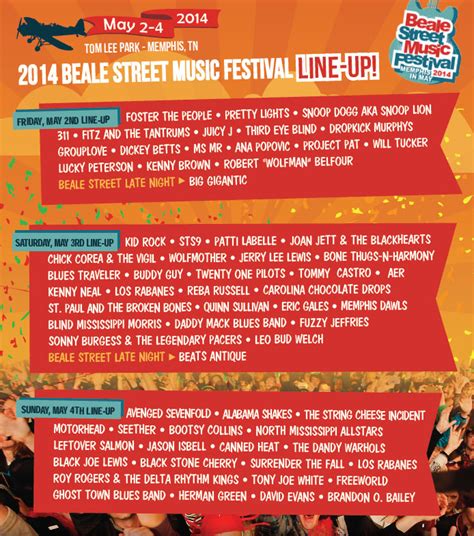 Beale Street Line-Up Announced | WREG.com