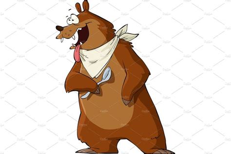 Hungry bear | Bear illustration, Vector illustration, Illustration