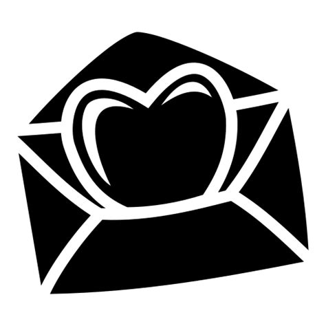 Love letter icon, SVG and PNG | Game-icons.net