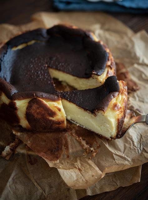 Basque Burnt Cheesecake (La Viña Style Cheesecake) | Beyond Kimchee