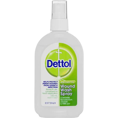 Dettol Antiseptic Disinfectant Wound Spray 100ml | Woolworths