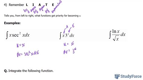 Integration by Parts (LIATE Rule) - YouTube