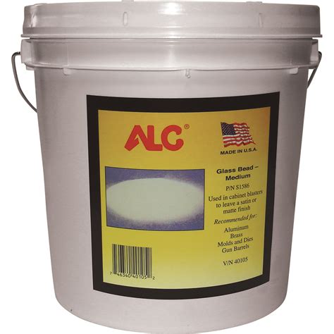 ALC Medium Glass Bead Abrasive Blast Media — 25 Lbs., Model# 40105 ...