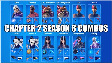 A Bunch of Chapter 2 Season 8 Battle Pass Skin Combos, Best Skin Combos ...