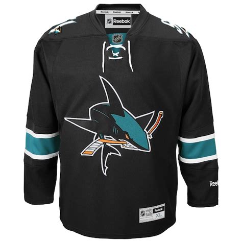 Men's San Jose Sharks Reebok Black Premier Alternate Jersey - Shop.NHL.com