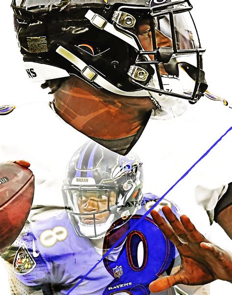 Lamar Jackson Poster Baltimore Ravens Canvas Print Wall - Etsy