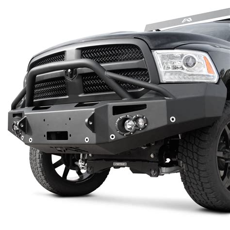 Fab Fours® - Dodge Ram 2016 Premium Full Width Front Winch HD Bumper with Pre-Runner Guard