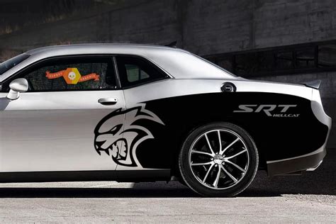 Custom SRT Hellcat Billboard Vinyl Graphic Decals Dodge Challenger 2015 ...