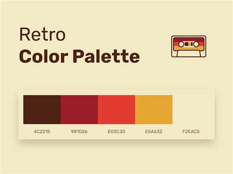 Retro Color Palette #2 by Rengised on Dribbble