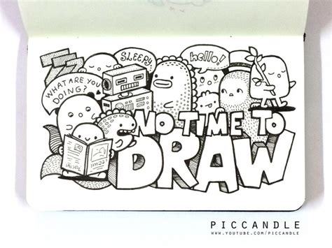 Doodle - NO TIME TO DRAW by PicCandle on deviantART | Doodle drawings ...