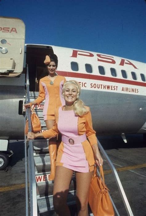 Hostesses in Hotpants and Boots: Pictures of Sexy Pacific Southwest Airline Flight Attendants in ...