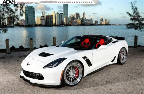 [PICS] Shock and Awe: Arctic White Corvette Z06 on Polished Aluminum ...