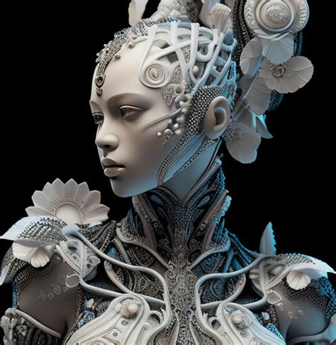 ArtStation - Transhuman princess heavily mechanized