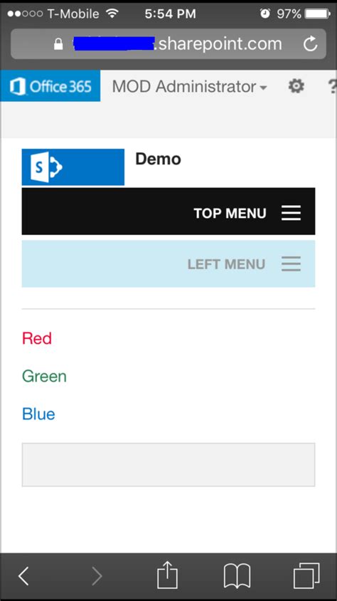 SharePointBlue - Yet Another SharePoint Blog: SharePoint - Responsive Design (Framework)