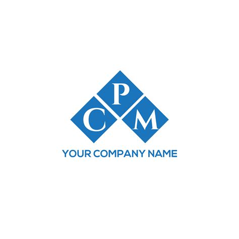 CPM letter logo design on white background. CPM creative initials letter logo concept. CPM ...