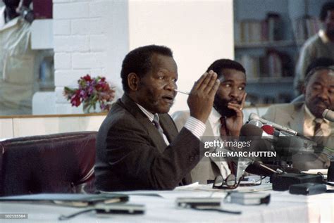 ANC president Oliver Tambo, addresses a press conference, on January... News Photo - Getty Images