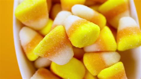 Seamless Loop Of Halloween Candy Corn Extreme Close-up Stock Footage ...