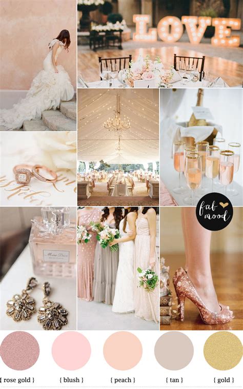 Rose blush gold wedding theme,Wedding Color Palette