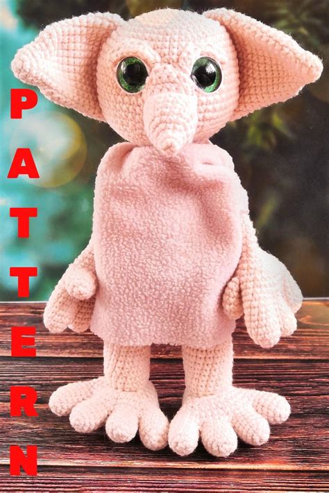 Crochet dobby.house elf pattern.amigurumi dobby.fantastic | Etsy | Crochet dobby, Handmade soft ...