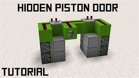 How to Build a Simple Hidden Piston Door in Minecraft 1.15+ - YouTube