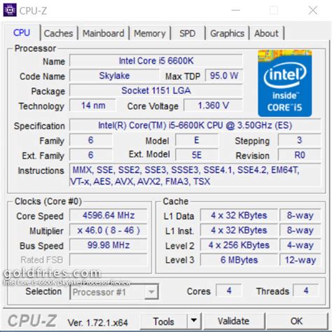 Intel Core i5-6600K (Skylake) Processor Review ~ goldfries